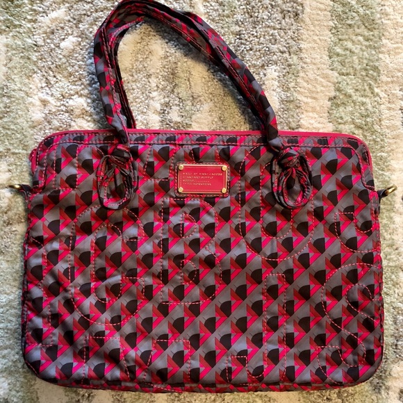 Marc by Marc Jacobs bag laptop bag, black/red/pink/grey - Picture 1 of 13